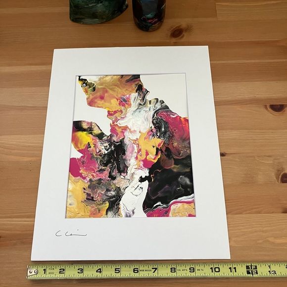 New Original Signed Artwork Acrylic Paint on Acid Free Paper - Picture 6 of 6